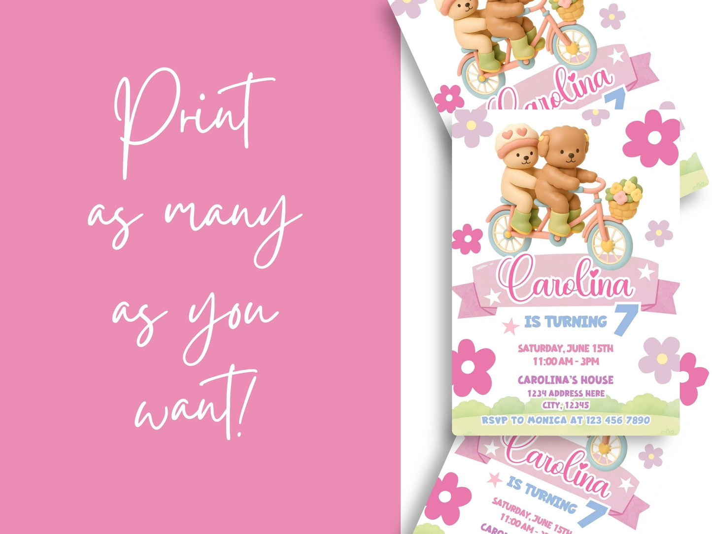 Bobbie Goods Birthday Invitation - Canva Template