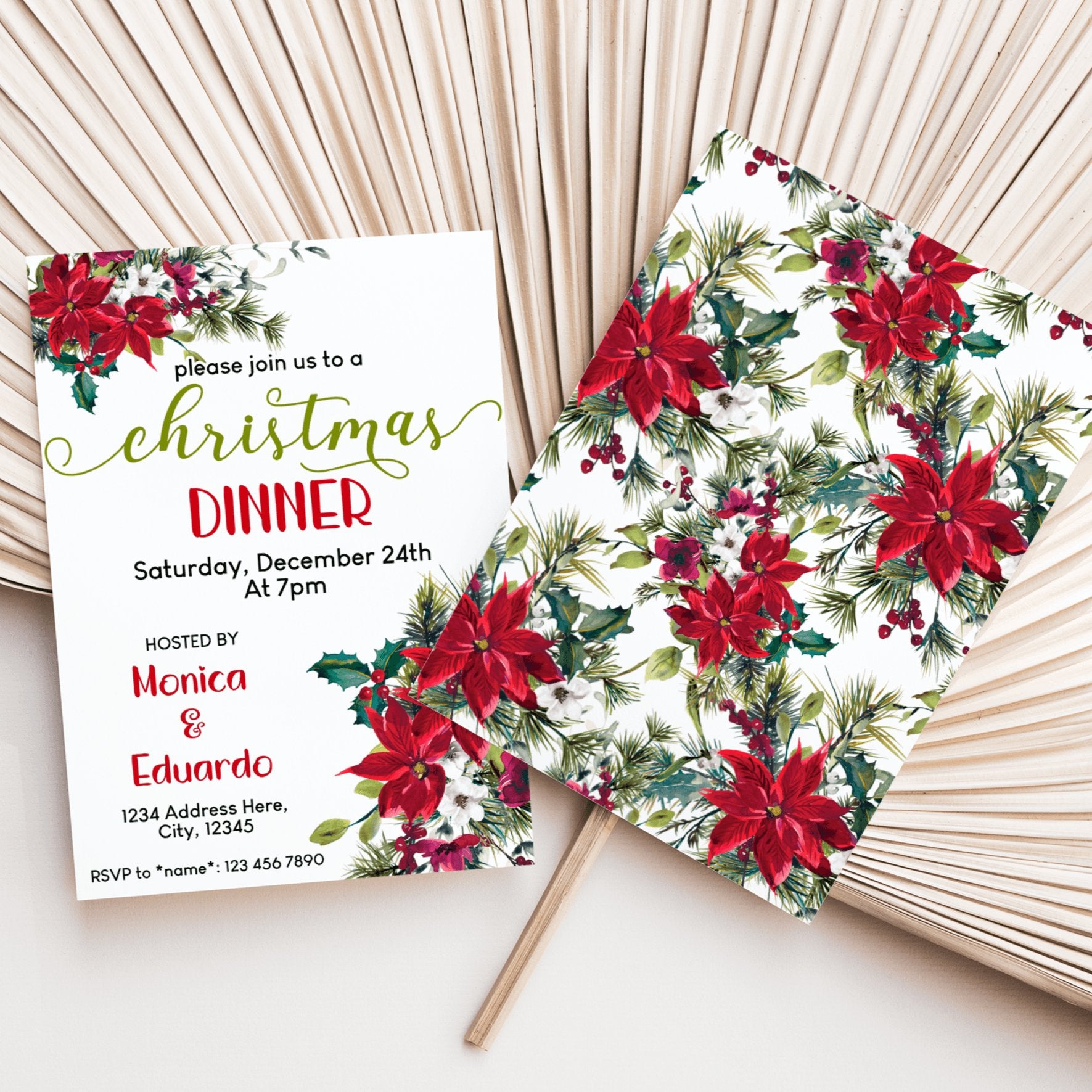 Christmas Dinner Invitation Template Mama Life Printables