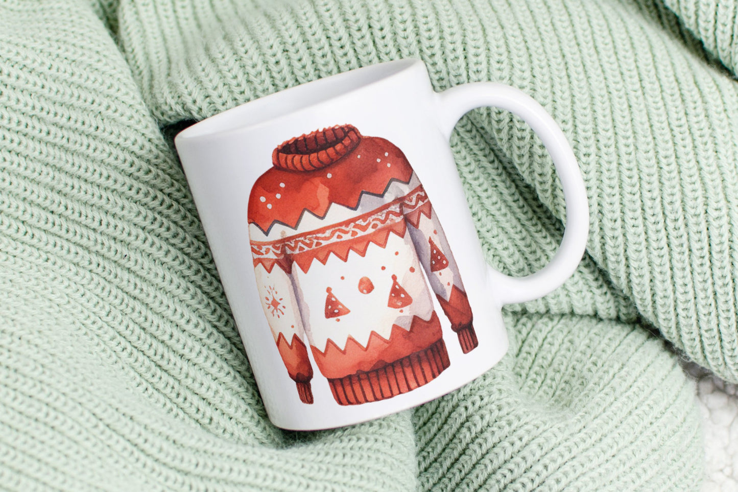 Christmas Ugly Sweater PNG Cliparts - Digital Artwork - Mama Life Printables