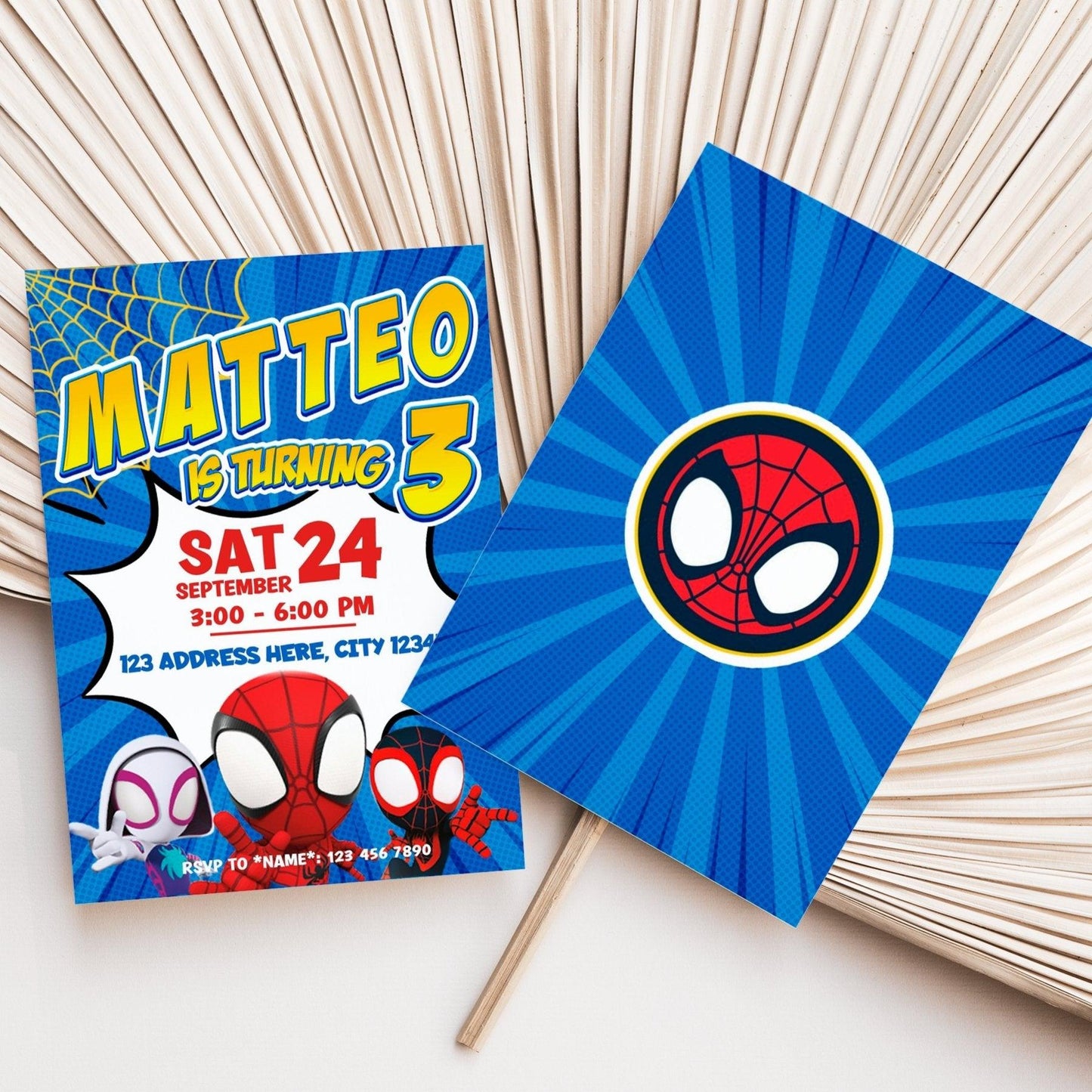 DIGITAL Spidey and his Amazing Friends Birthday Invitation - Invitations - Mama Life Printables