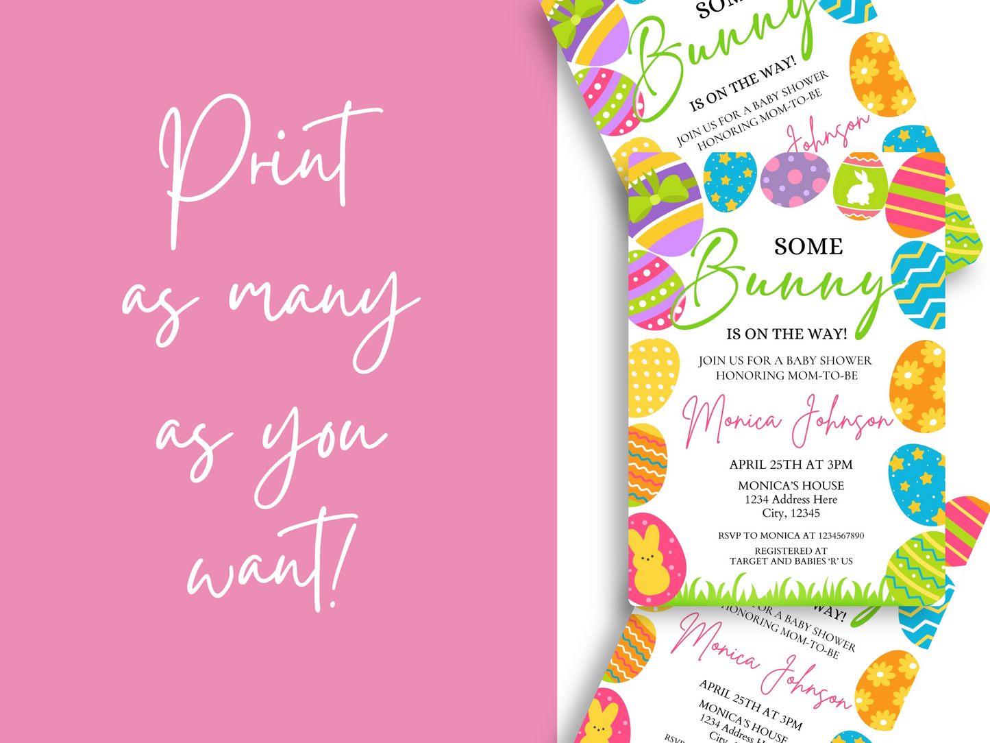 Easter theme baby shower