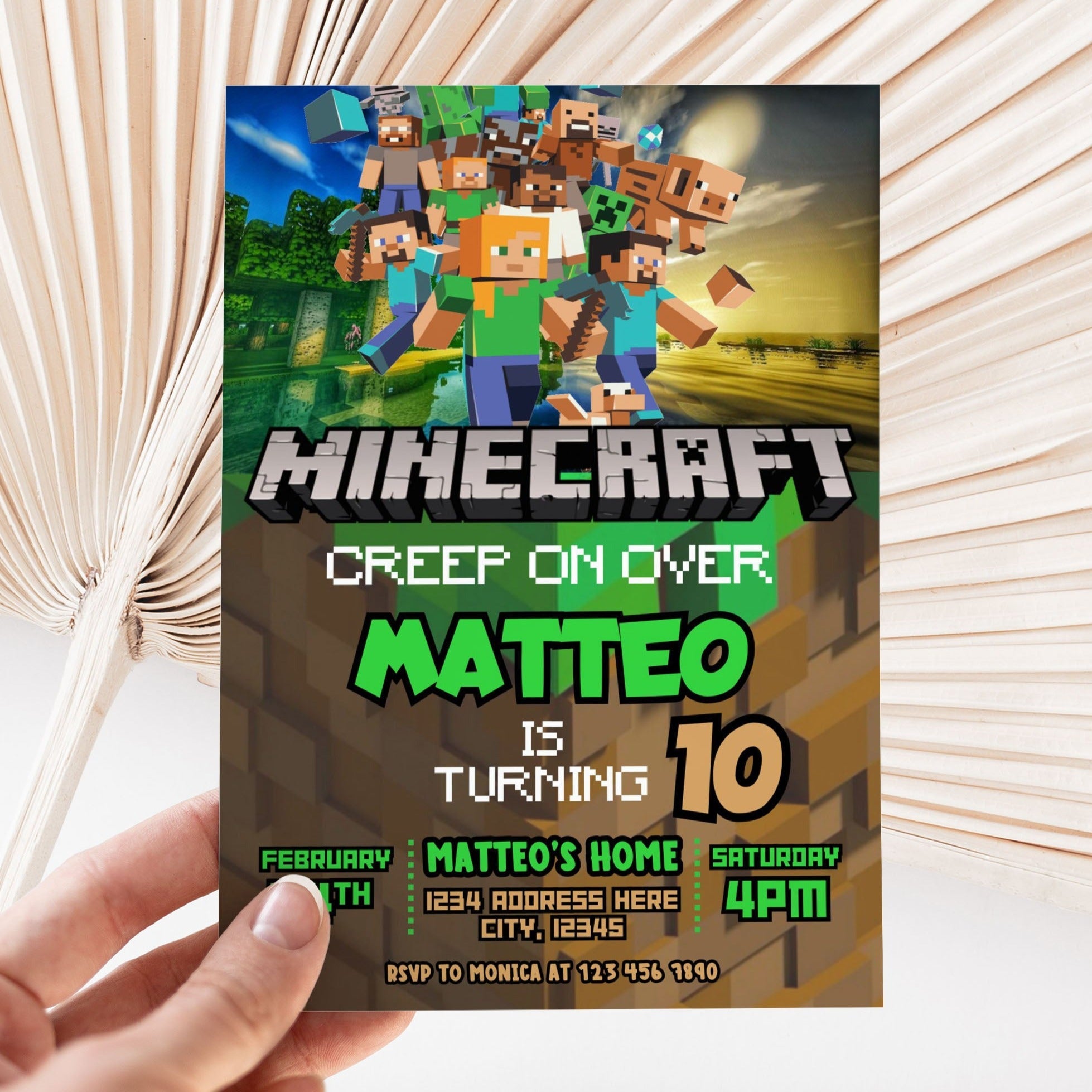 Minecraft Birthday Invitation Template – Mama Life Printables minecraft-birthday-invitation-template-mama-life-printables
