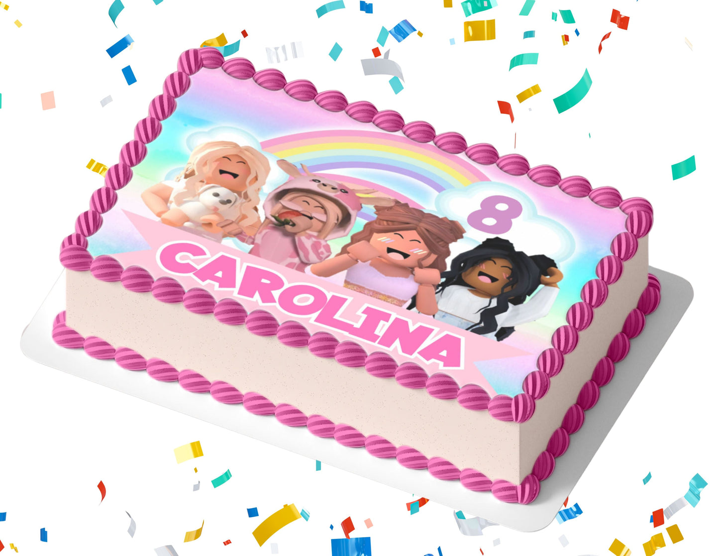 Roblox Cake Sheets - Canva Template - Cake Decorating Supplies - Mama Life Printables