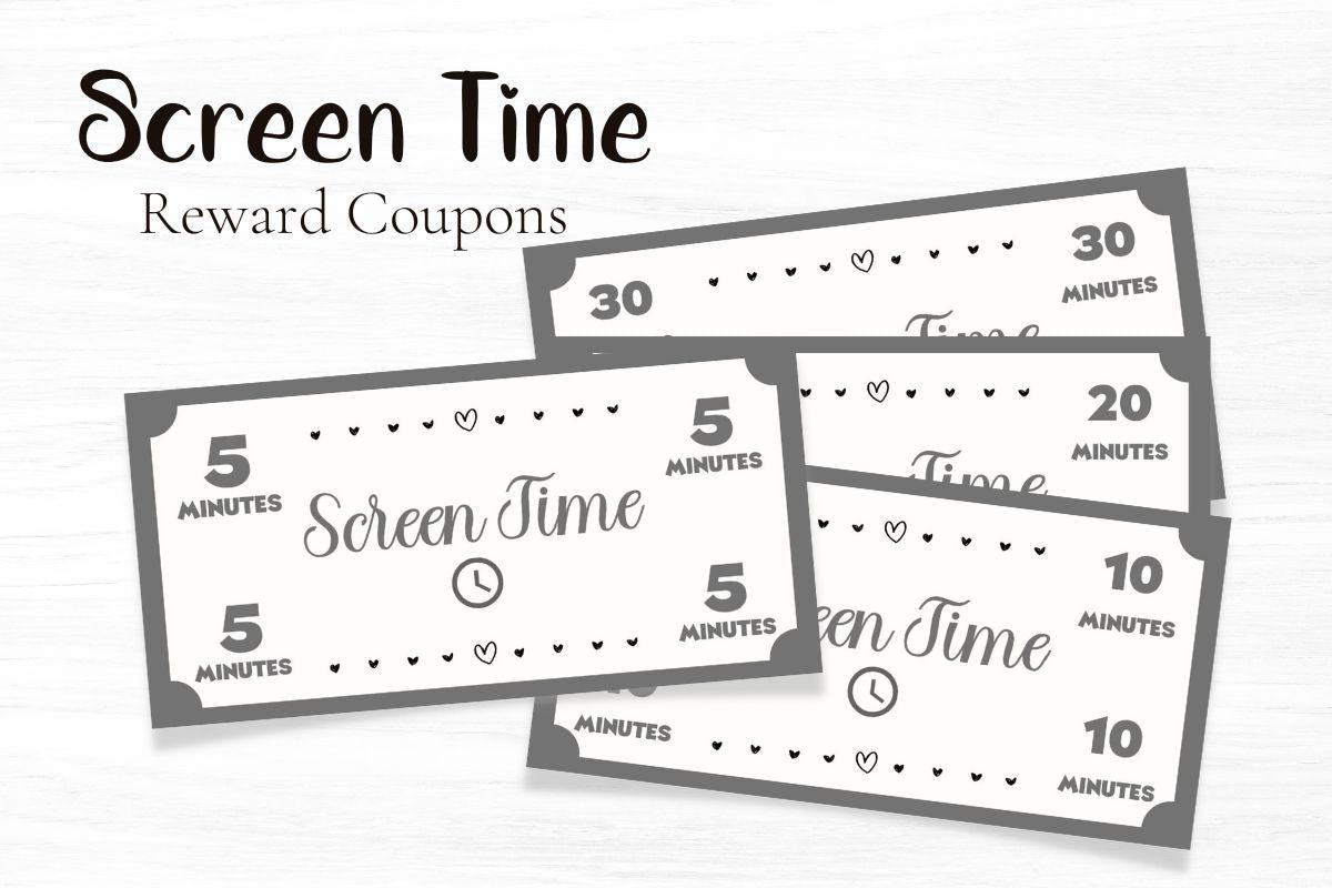 Screen Time Coupons - Play Money - Mama Life Printables