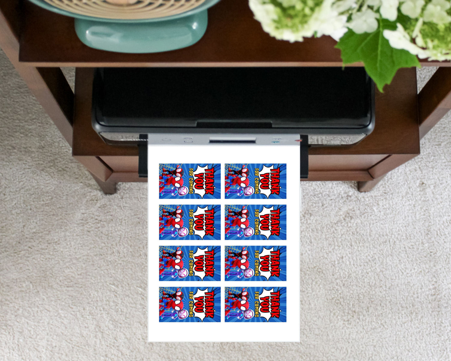Spiderman Favor Tags - Party Favors - Mama Life Printables