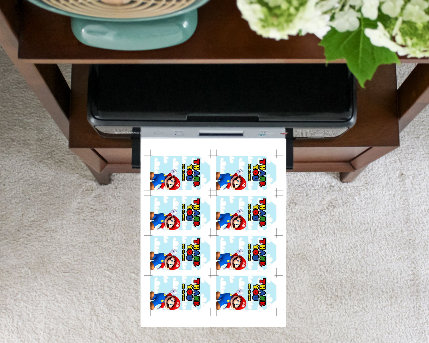 Super Mario Thank You Tags - Party Favors - Mama Life Printables