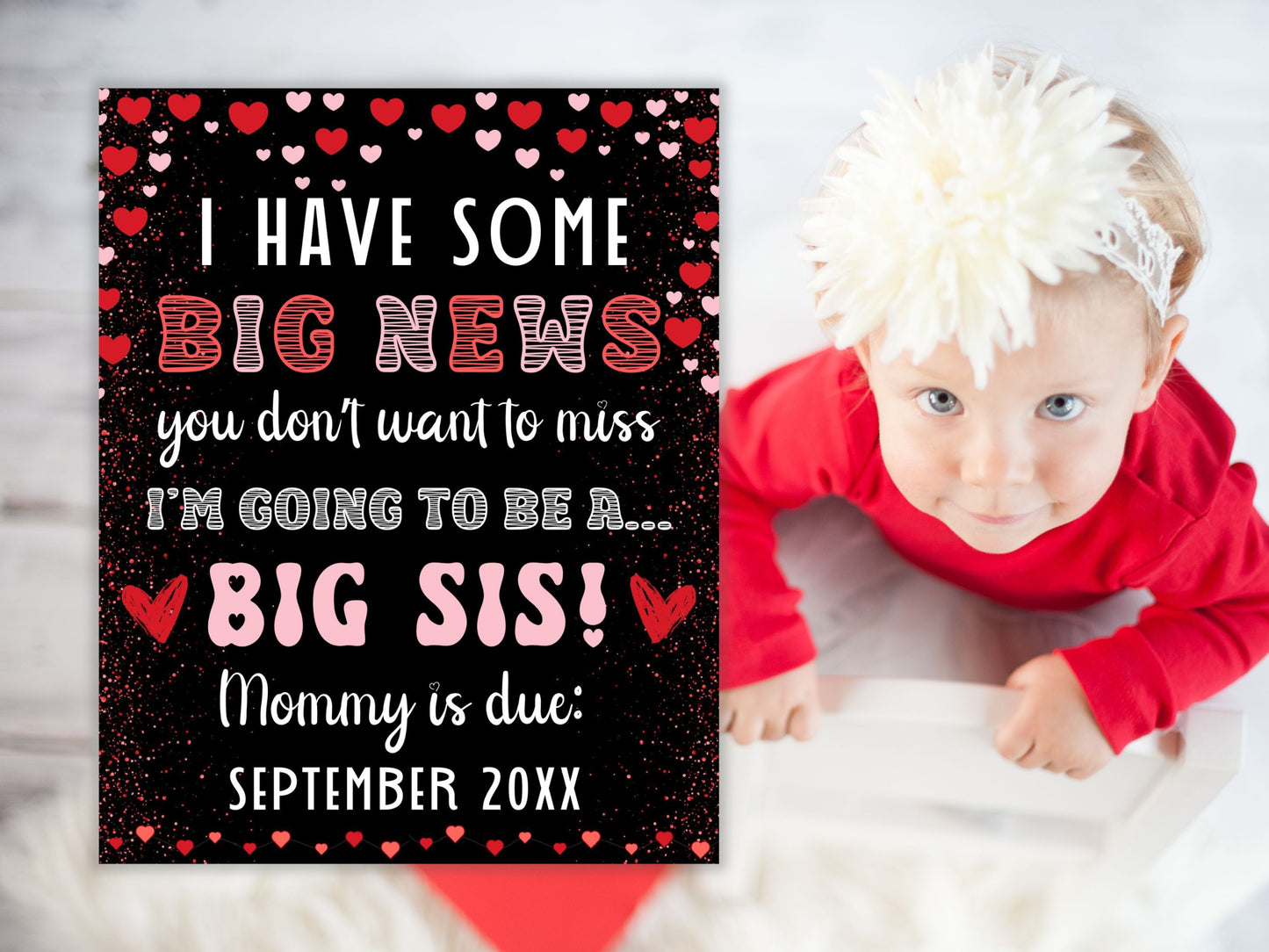 Pregnancy announcement board