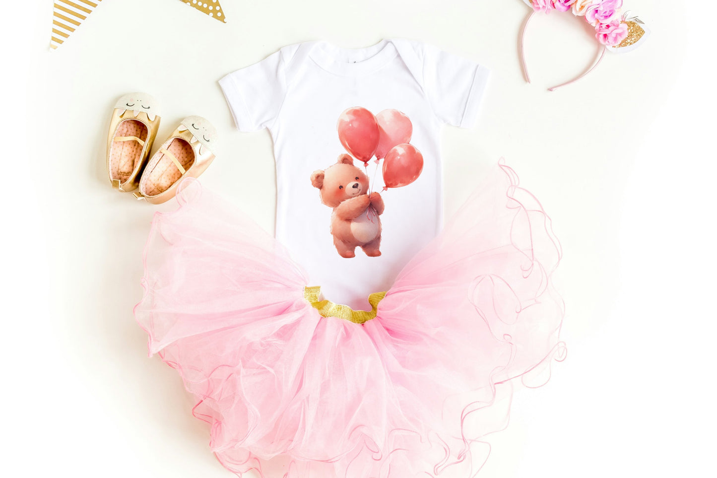 Valentine's Day Teddy Bear Holding Balloons Cliparts - Digital Artwork - Mama Life Printables