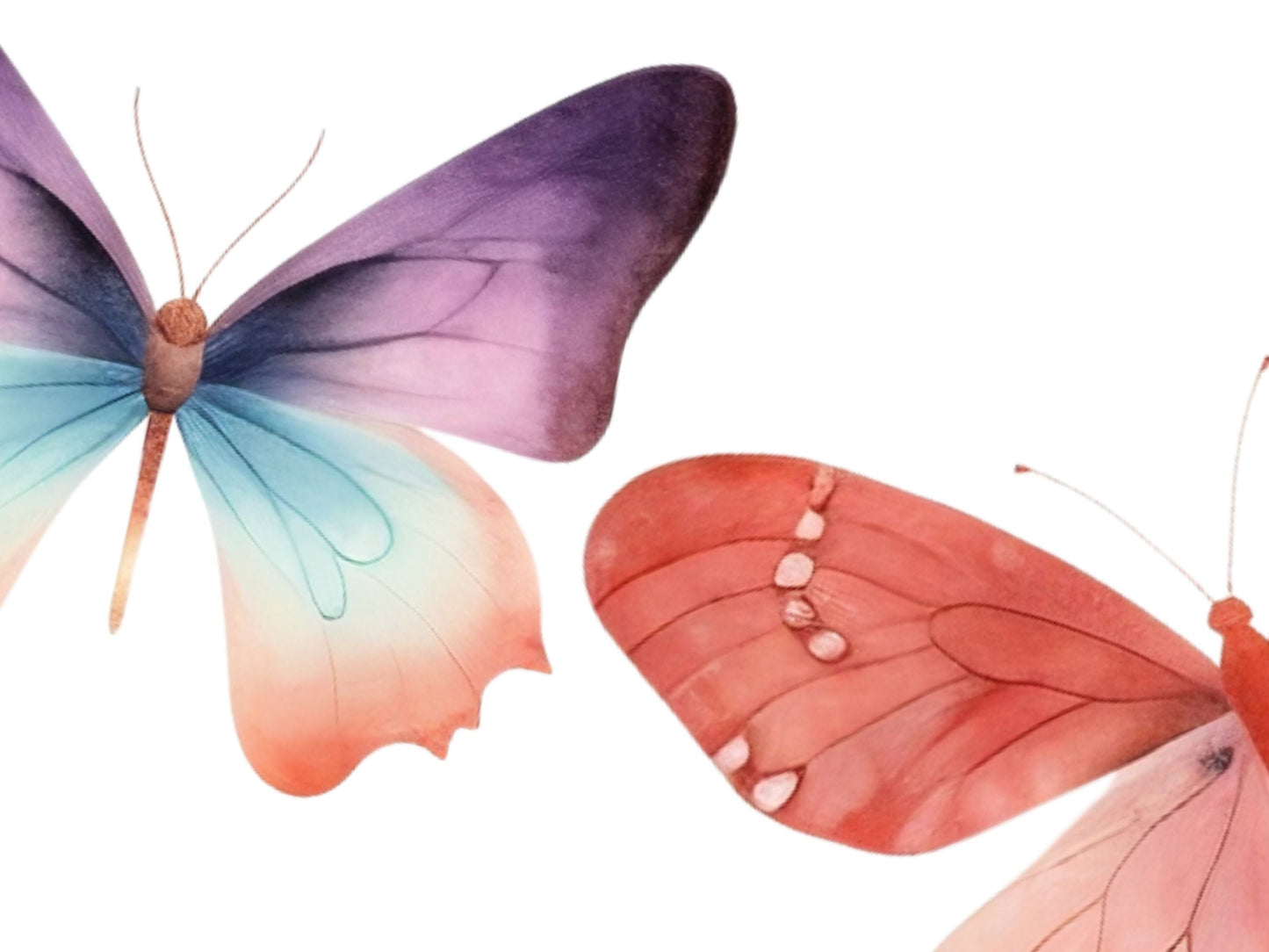 Watercolor Butterflies Cliparts Vol 3 | High-Quality PNG - Digital Artwork - Mama Life Printables
