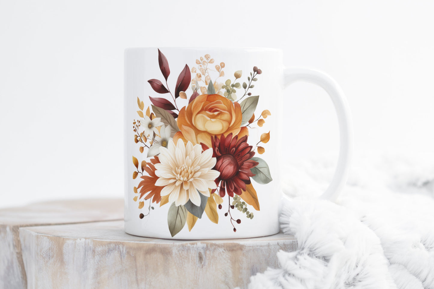 Watercolor Fall Flowers Cliparts - Digital Artwork - Mama Life Printables