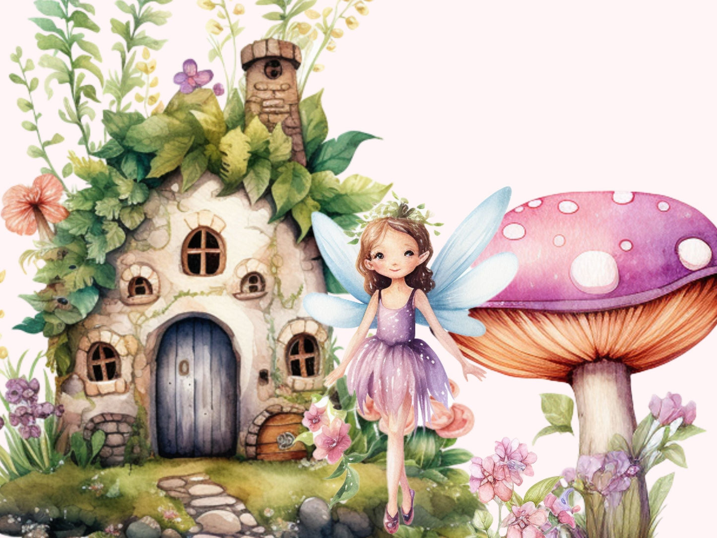 Watercolor Garden Fairies Cliparts - Digital Artwork - Mama Life Printables