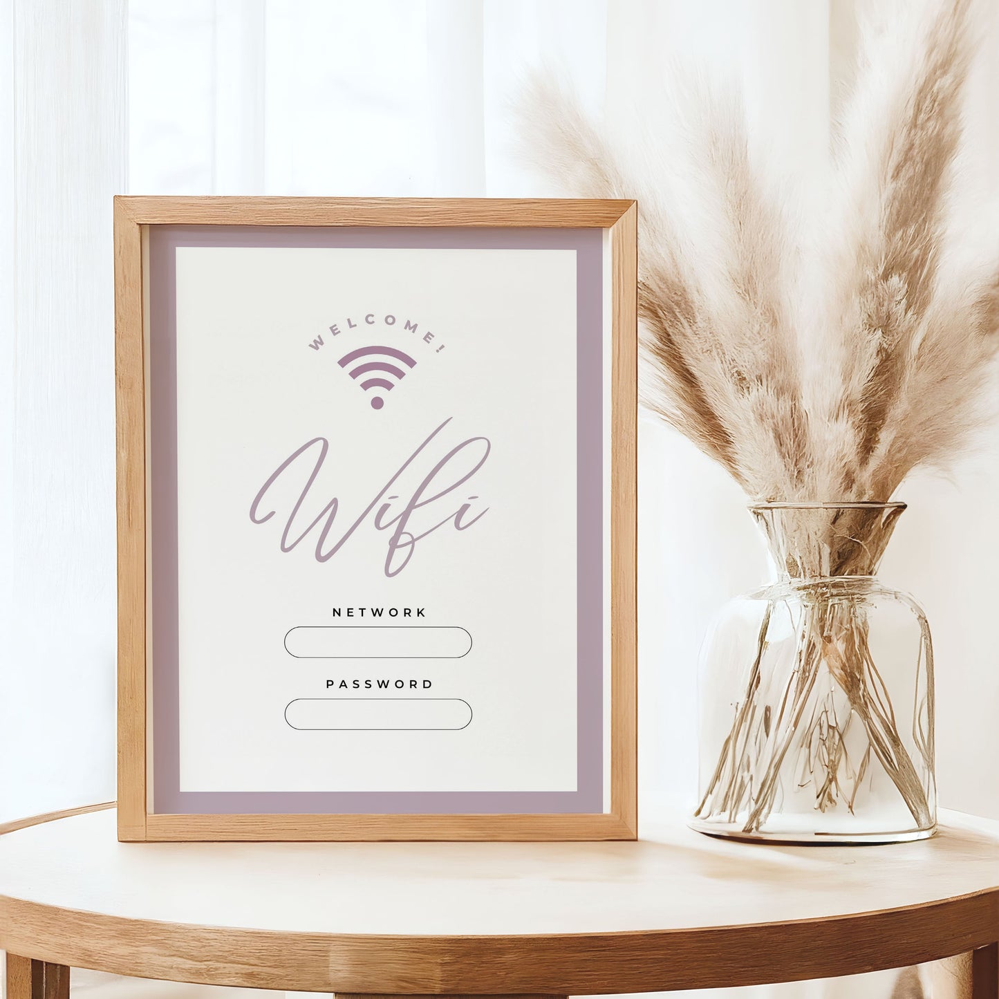 wifi sign for airbnb
