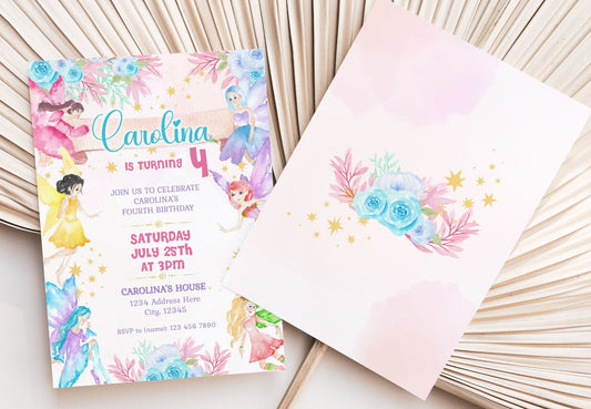 Invite Your Child's Friends to a Fairy-Themed Birthday Party with Our Invitation Template - Mama Life Printables