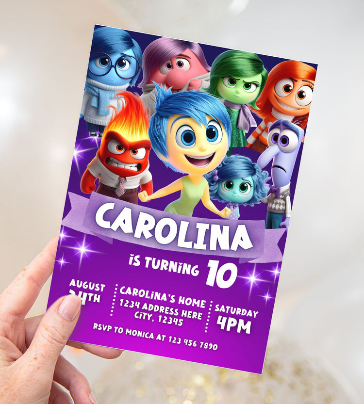 inside out editable invitations and party printables