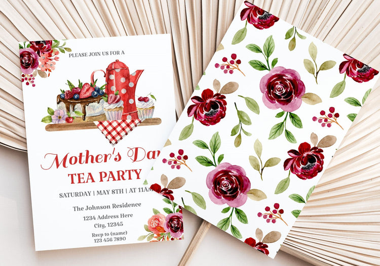 Mother's Day Party Invitations - Mama Life Printables