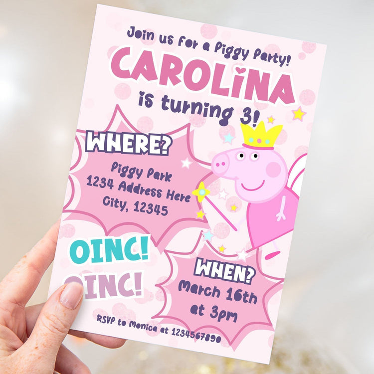 Peppa Pig Editable Invitations & Party Printables