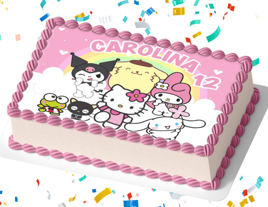 Printable Hello Kitty & Friends Cake Sheets - Adorable & Easy Cake Decorations