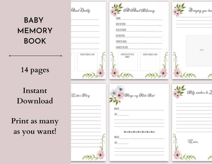 Baby Memory Book - Digital Artwork - Mama Life Printables