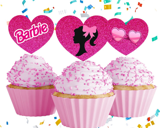 Barbie Cupcake Toppers - Toppers - Mama Life Printables