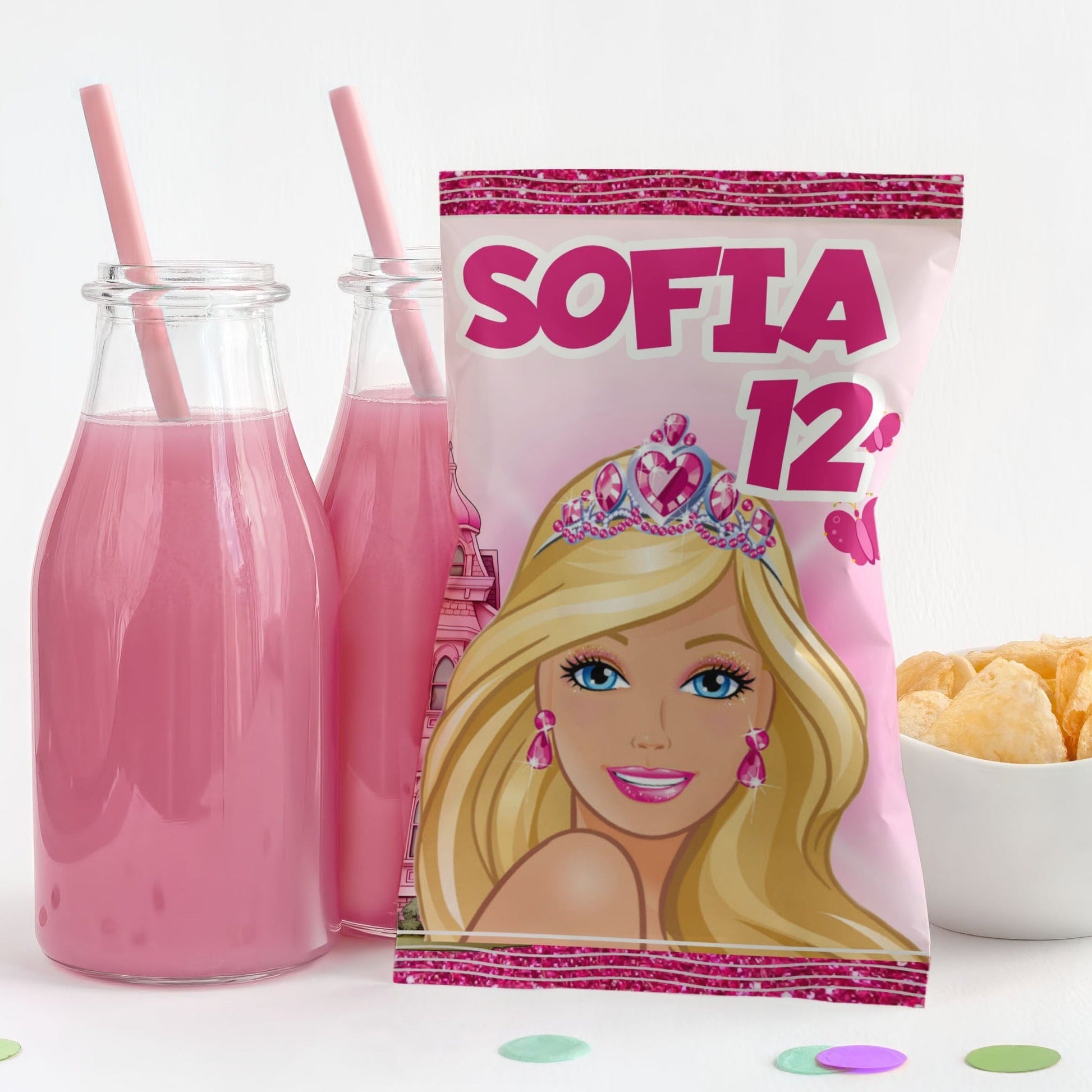 Barbie Printable Chip Bag - Party Supplies - Mama Life Printables