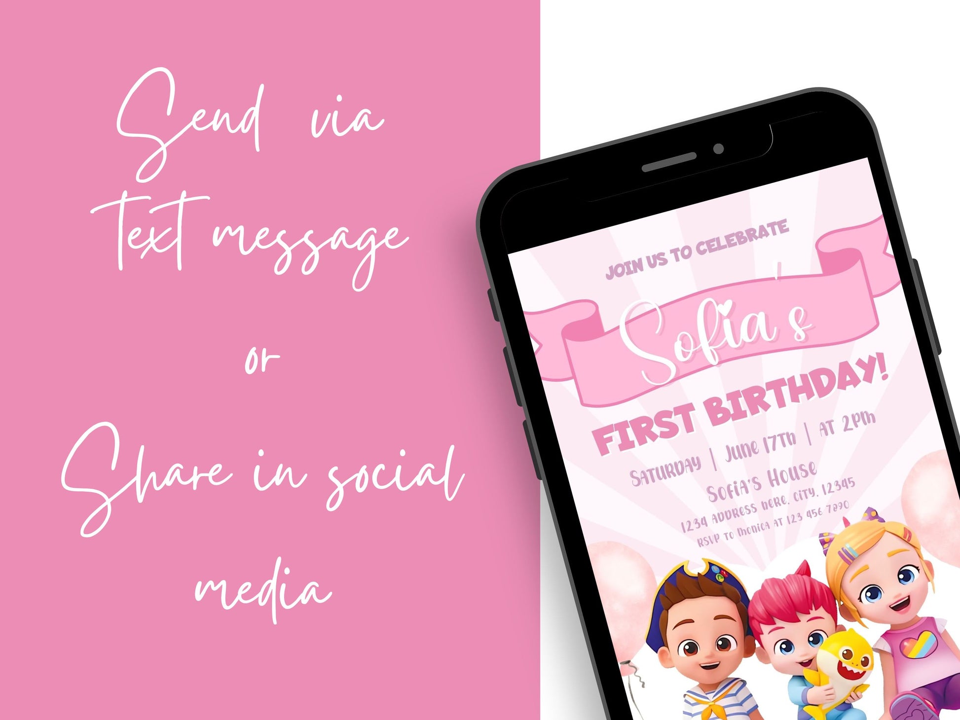 Bebefinn Invitation Template Editable in Canva Mama Life Printables Bebefinn Invitation Template Editable in Canva Mama Life Printables