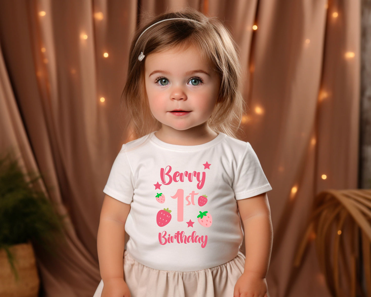 Berry 1st Birthday Sublimation Transfer for Baby Bodysuit or T-Shirt - Sublimation Transfer - Mama Life Printables