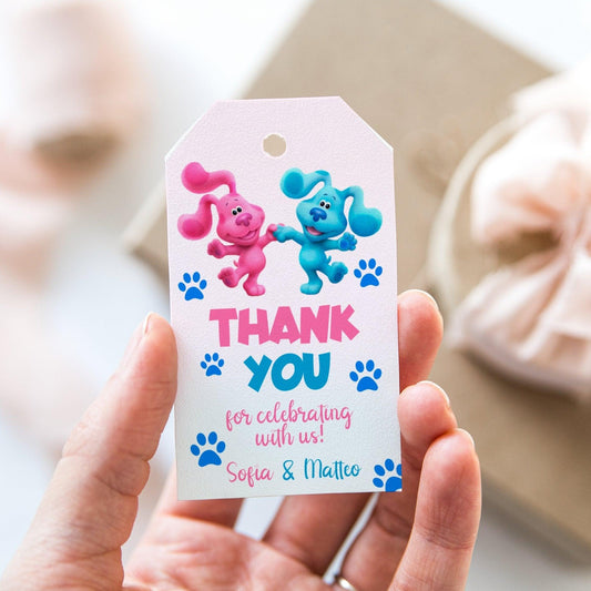 Blues Clues Favor Tag - Perfect for Twins Birthday! - Party Favors - Mama Life Printables