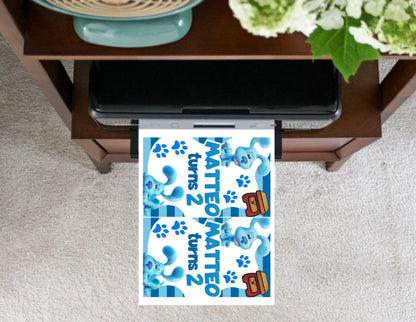 Blues Clues Gift Bag Label - Gift Bag Labels - Mama Life Printables