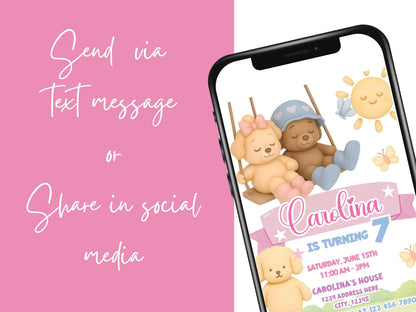 Bobbie Goods birthday invitation