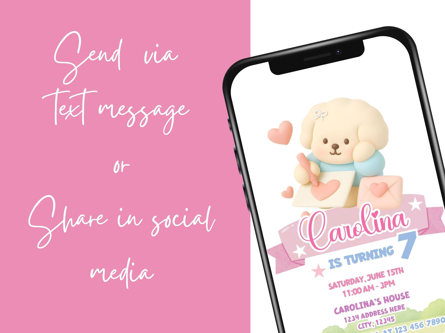 Bobbie Goods birthday invitation