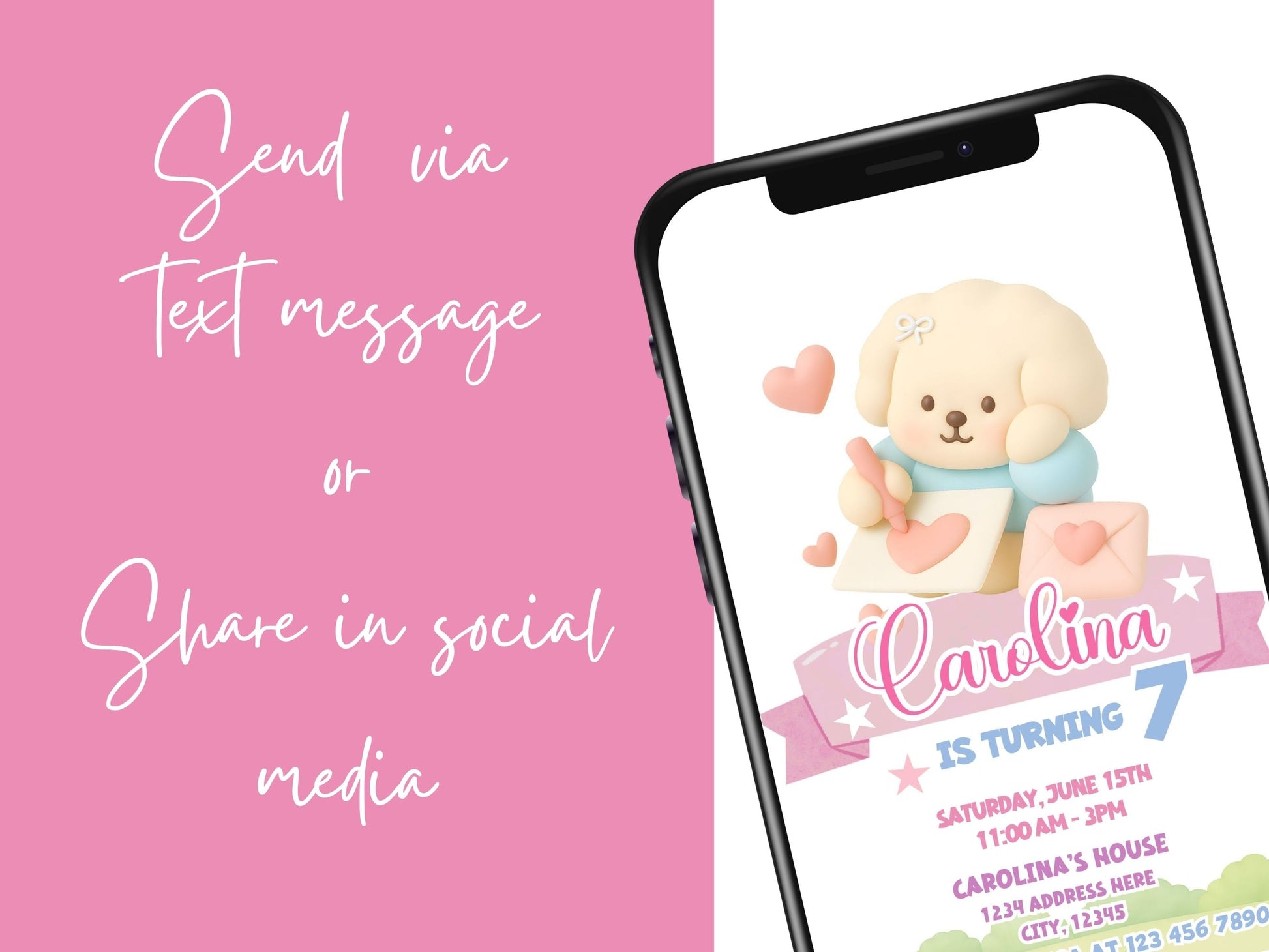 Bobbie Goods birthday invitation