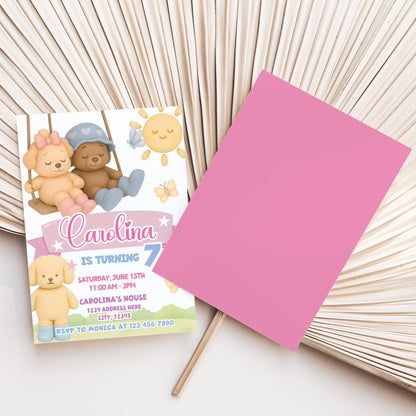 Bobbie Goods birthday invitation