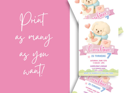 Bobbie Goods birthday invitation