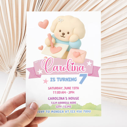 Bobbie Goods birthday invitation