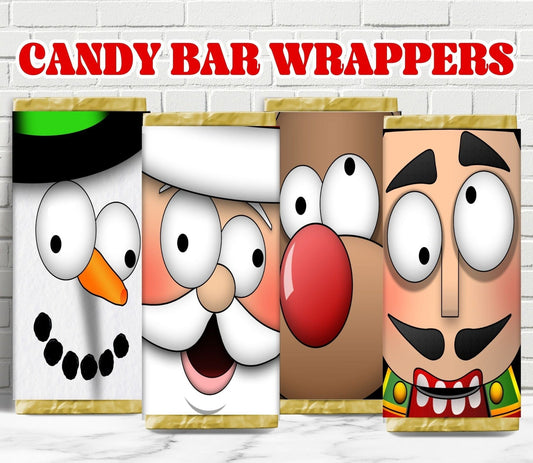 Christmas Candy Bar Wrapper - Party Favors - Mama Life Printables