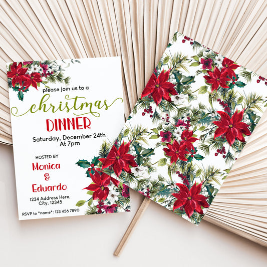 Christmas Dinner Invitation - Invitations - Mama Life Printables