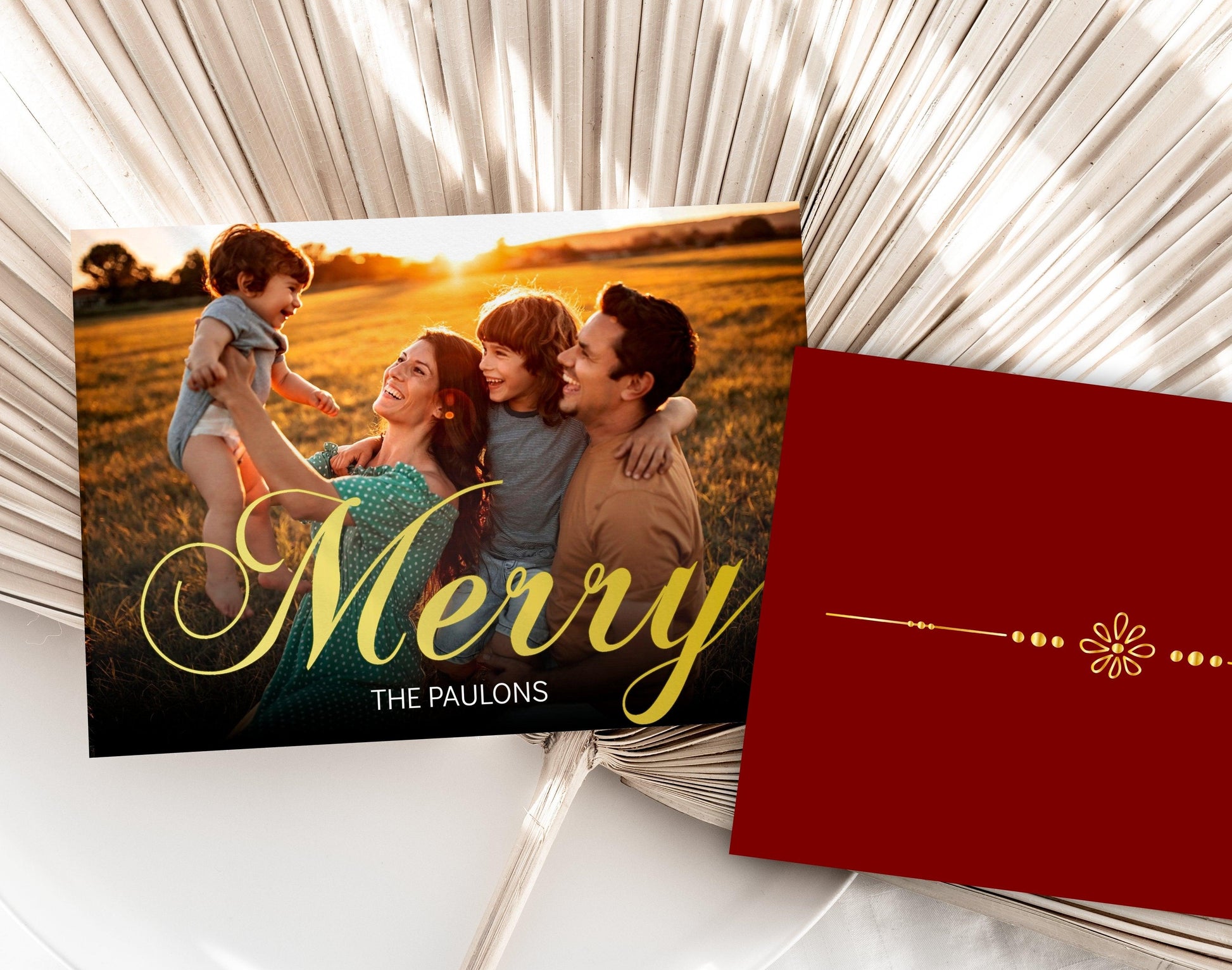 Christmas Family Photo Card - Photo Card - Mama Life Printables