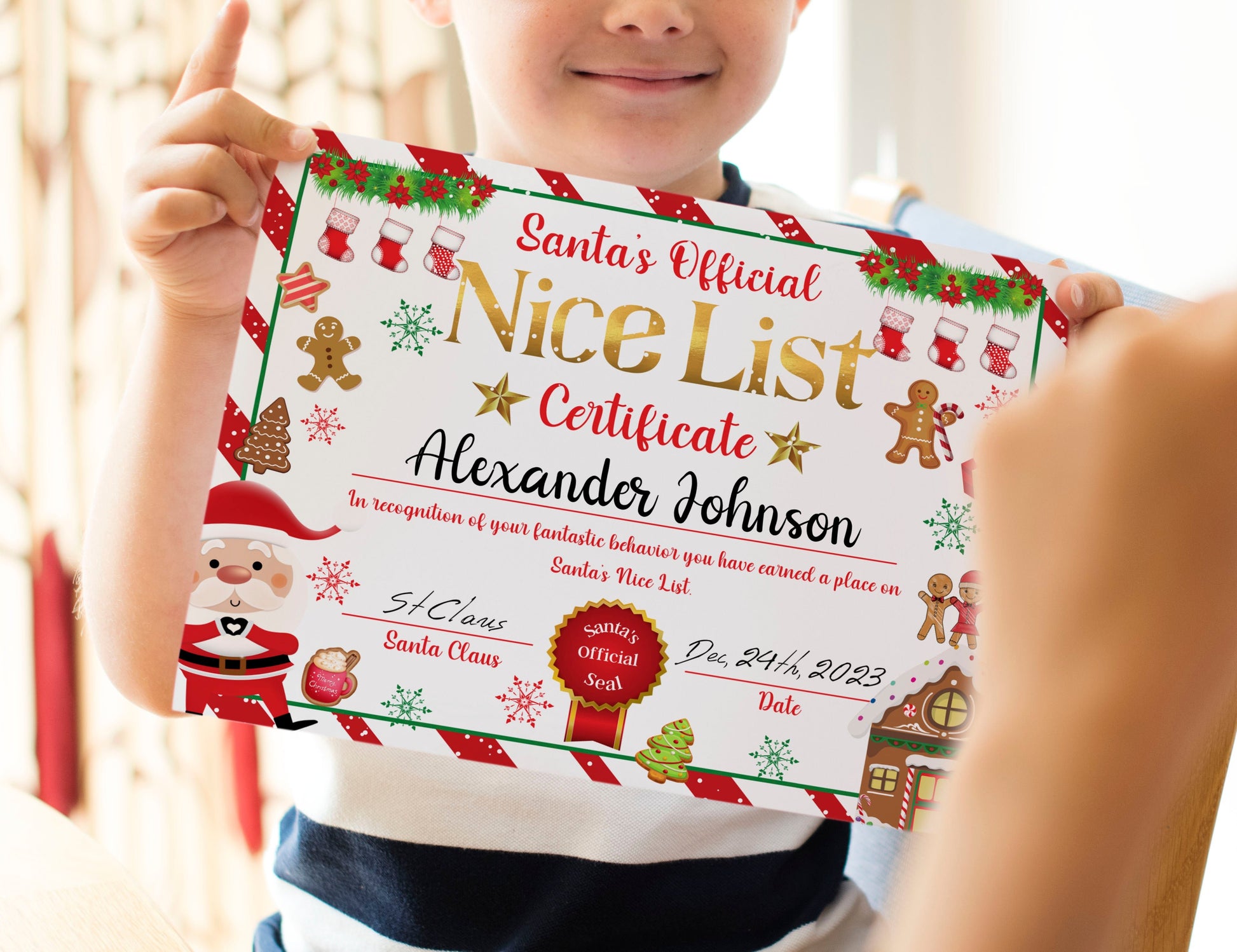 Christmas Nice List Certificate - Certificate - Mama Life Printables