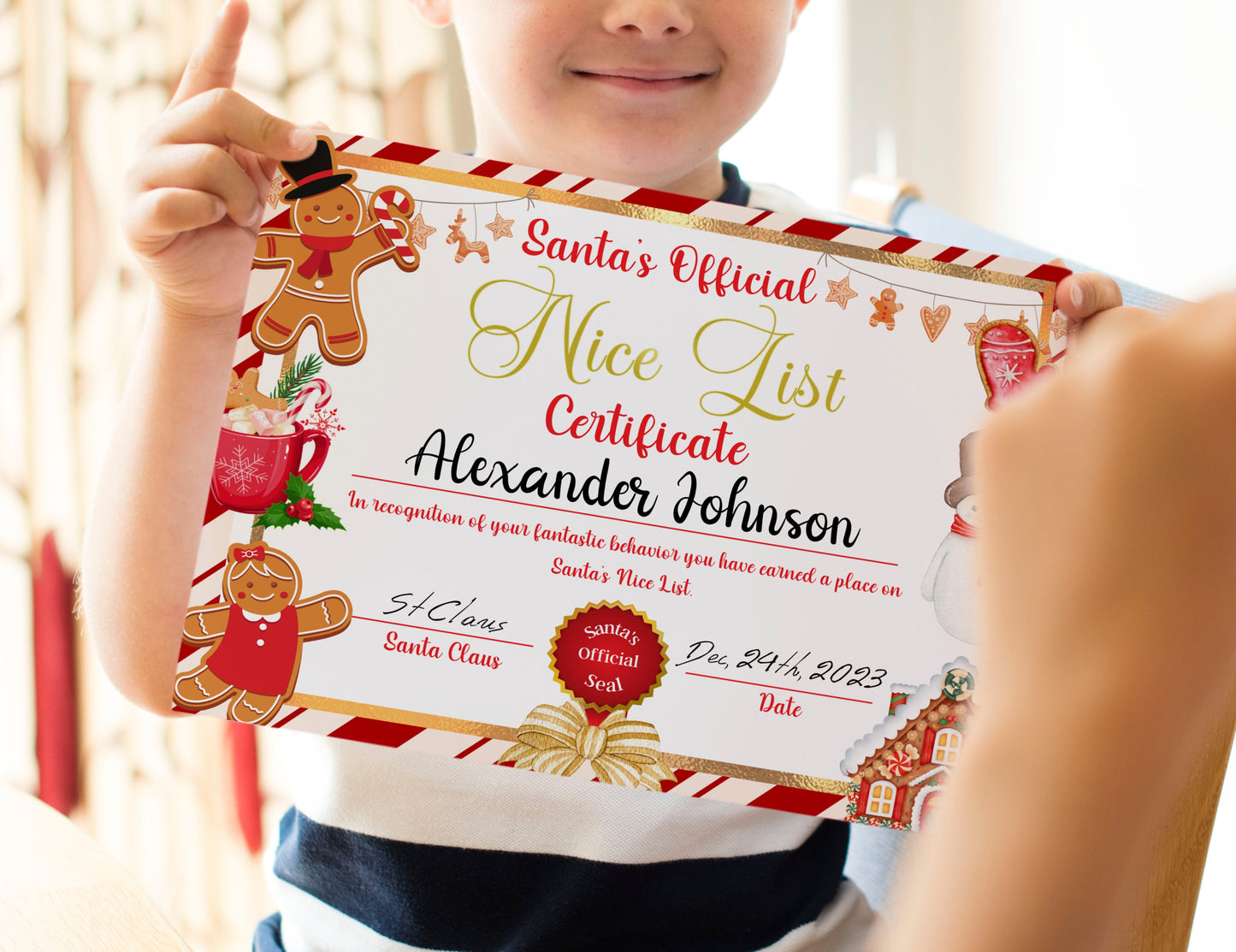 Christmas Nice List Certificate - Certificate - Mama Life Printables