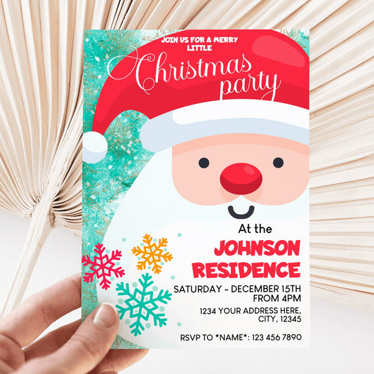 Christmas Party Invitation - Invitations - Mama Life Printables