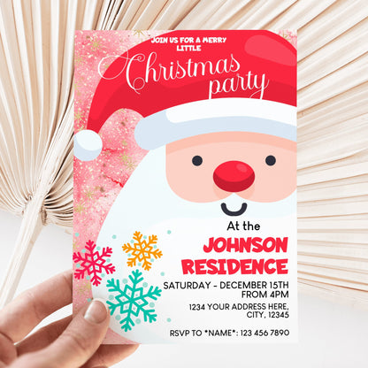 Christmas Party Invitation - Invitations - Mama Life Printables