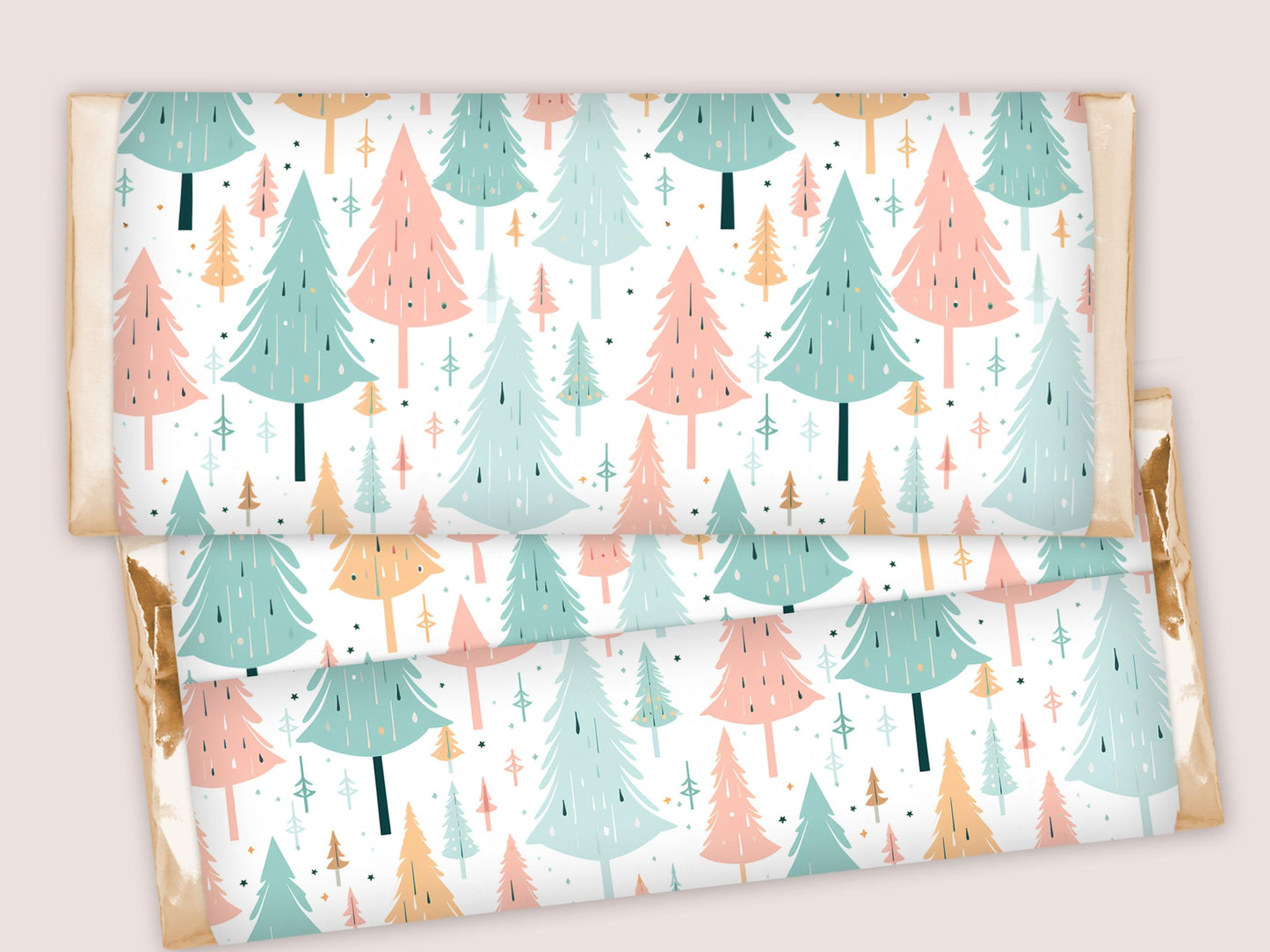 Christmas Trees in Pastel Colors Digital Papers | Christmas Patterns - Digital Artwork - Mama Life Printables