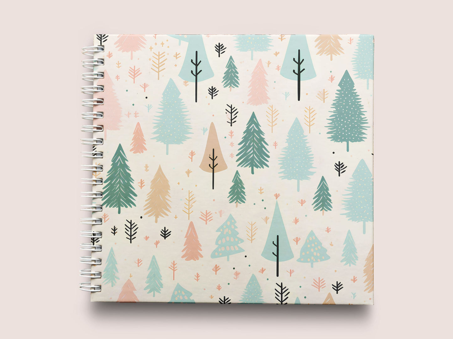 Christmas Trees in Pastel Colors Digital Papers | Christmas Patterns - Digital Artwork - Mama Life Printables