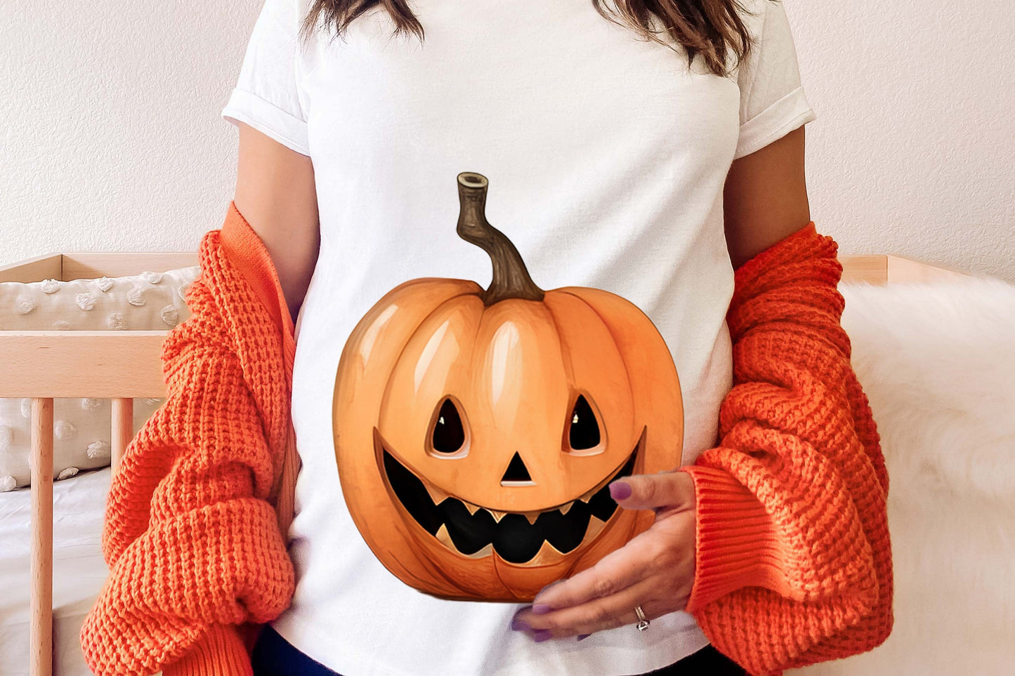 Cute Halloween Pumpkins PNG Cliparts - Digital Artwork - Mama Life Printables