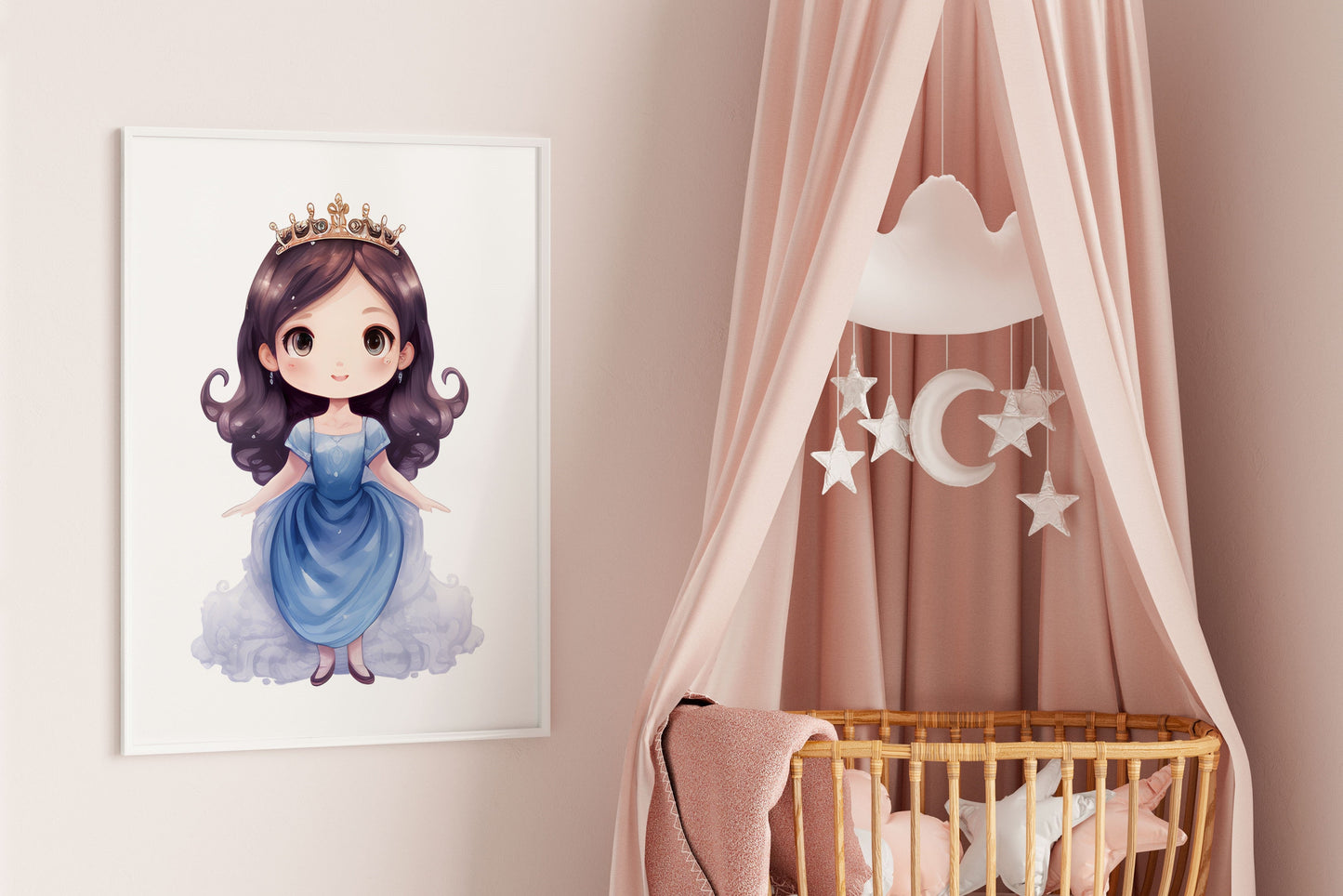Cute Princess Dolls PNG Cliparts - Digital Artwork - Mama Life Printables