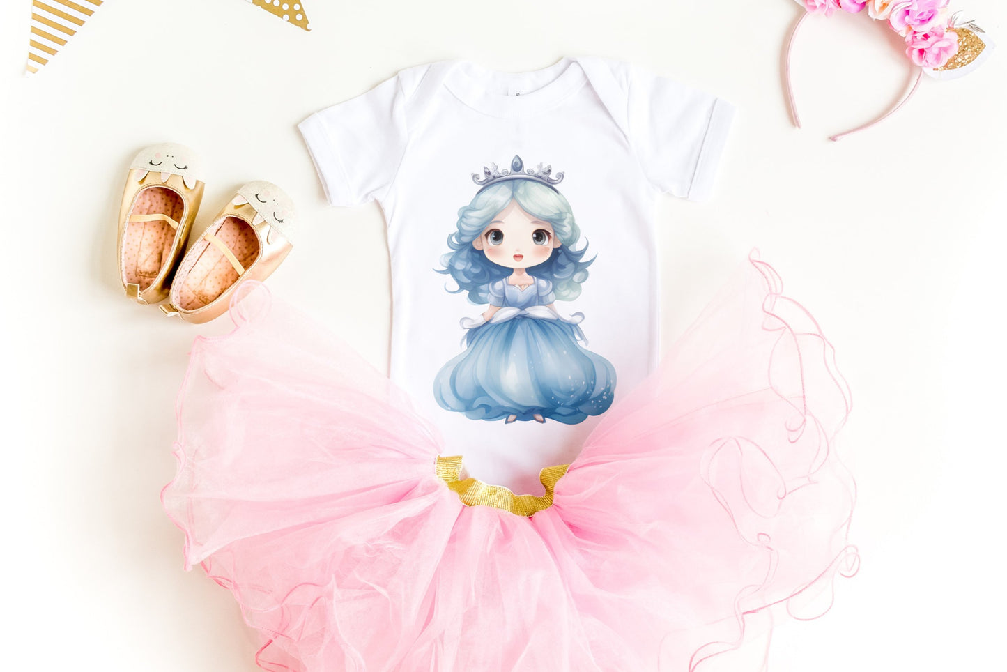 Cute Princess Dolls PNG Cliparts - Digital Artwork - Mama Life Printables