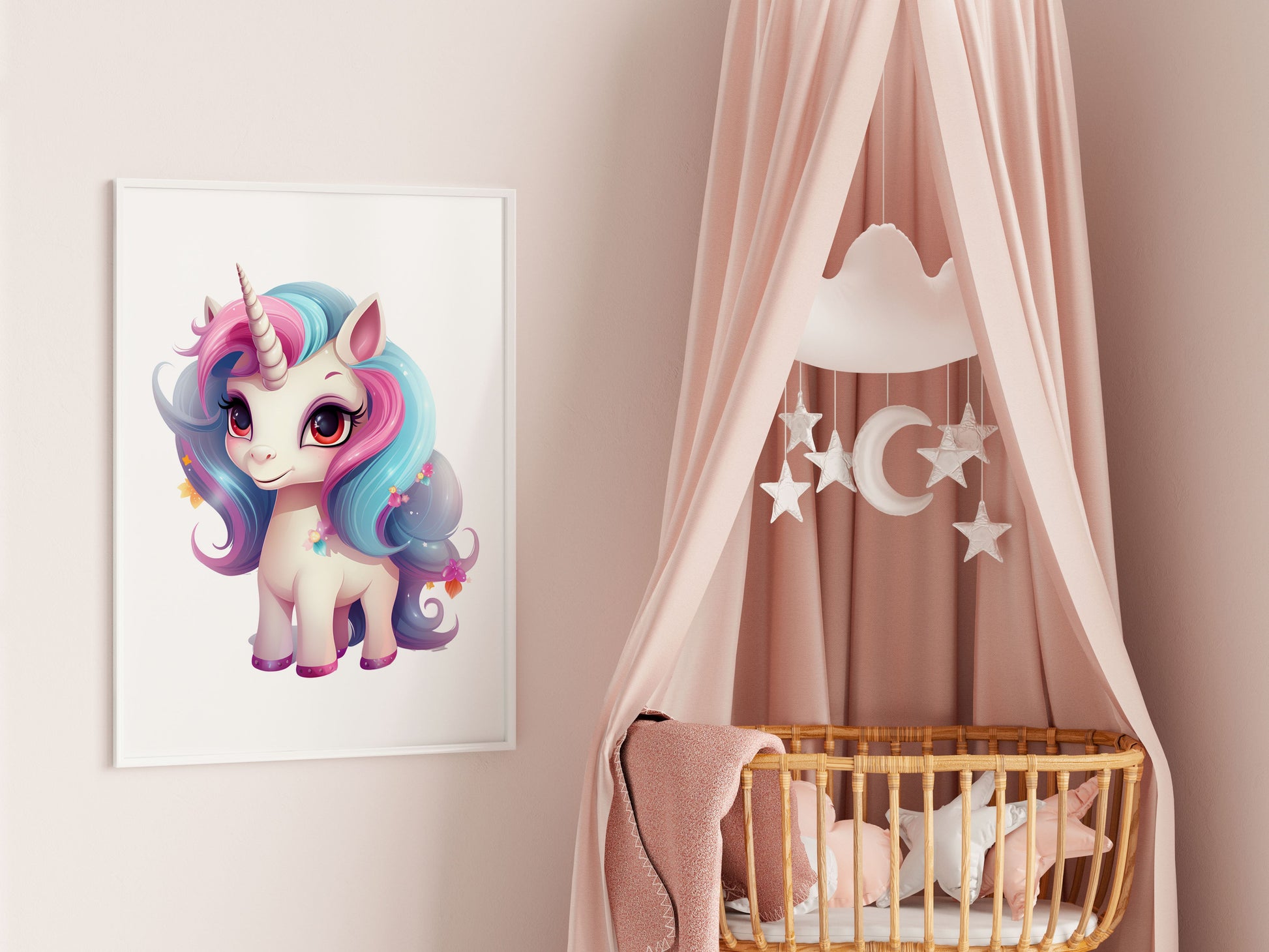 Cute Unicorns Pastel Colors PNG Cliparts - Digital Artwork - Mama Life Printables