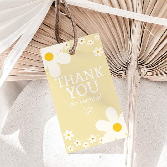 Daisy Flowers Thank You Tag - Party Favors - Mama Life Printables
