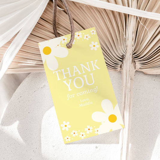 Daisy Flowers Thank You Tag - Party Favors - Mama Life Printables