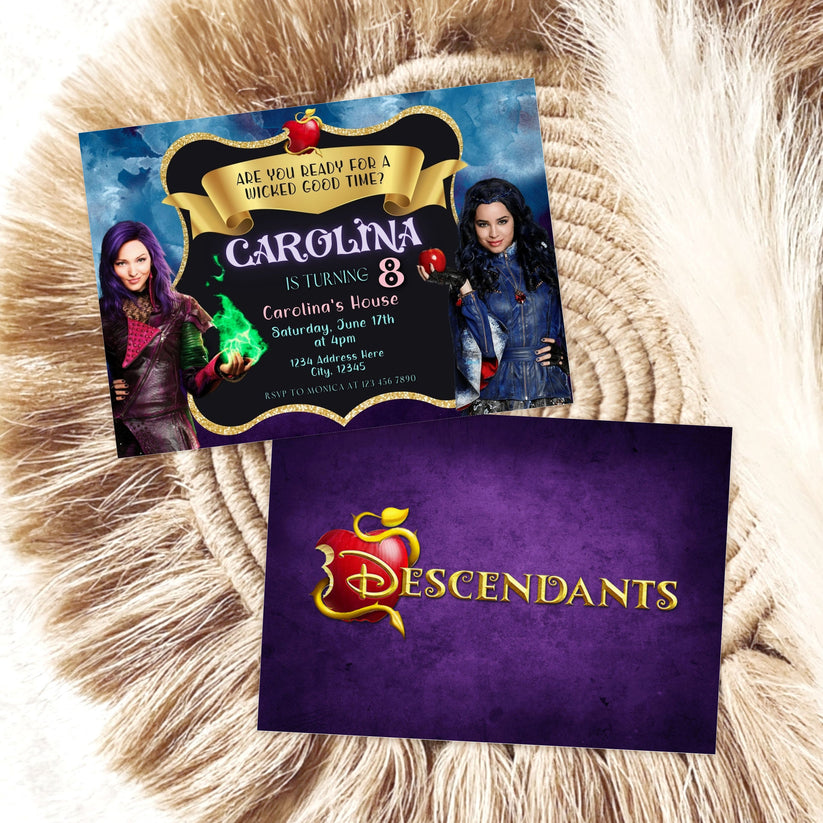 Disney Descendants Birthday Invitation – Mama Life Printables